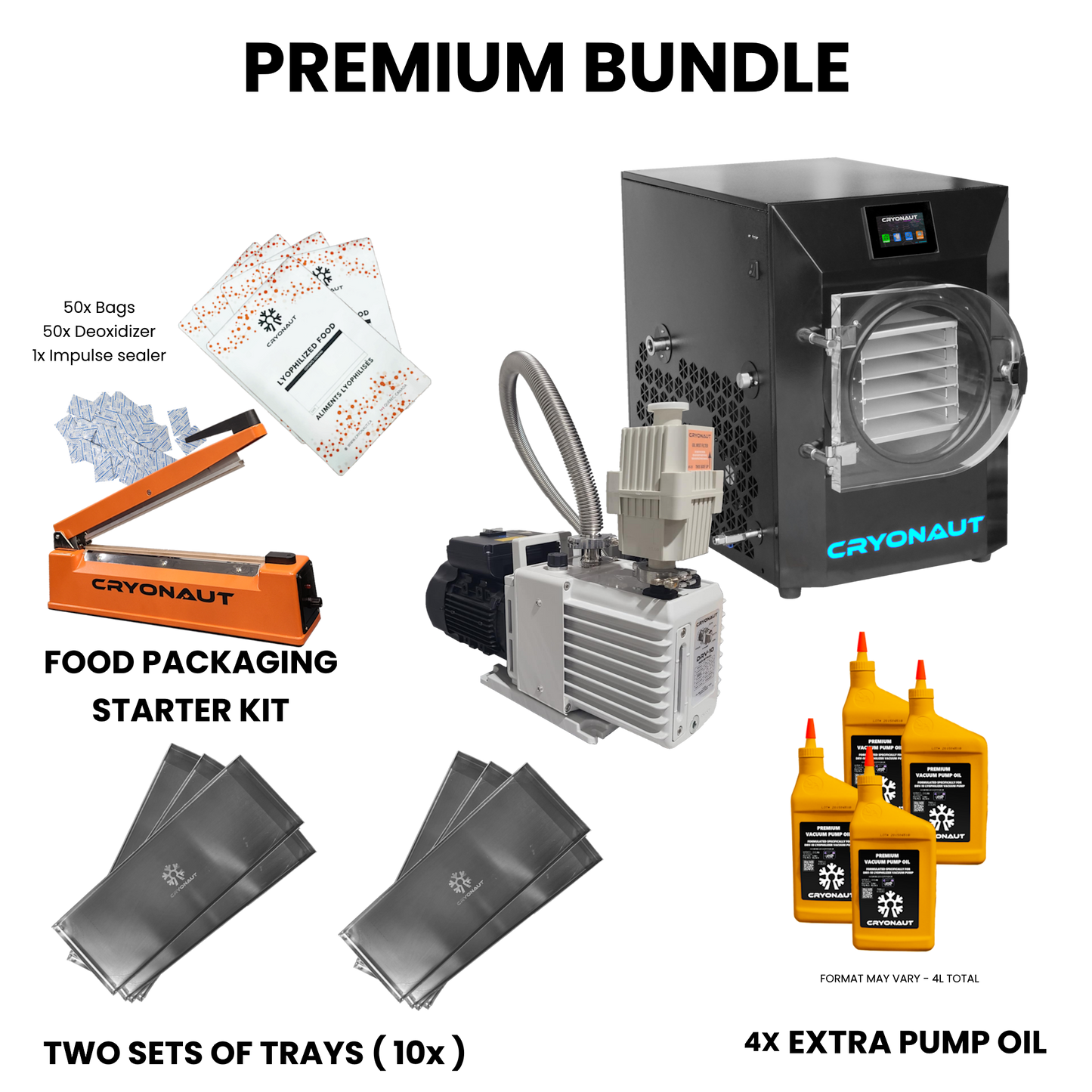 Cryonaut ALPHA Freeze Dryer (Black)